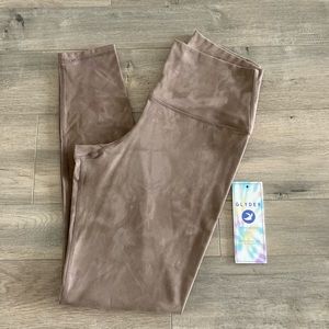 Glyder Taupe Brown High-Waist Leggings